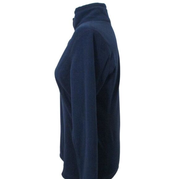 Eddie Bauer 1/4 Zip Blue Fleece Pullover Long Sleeve Top Size S - Picture 4 of 10